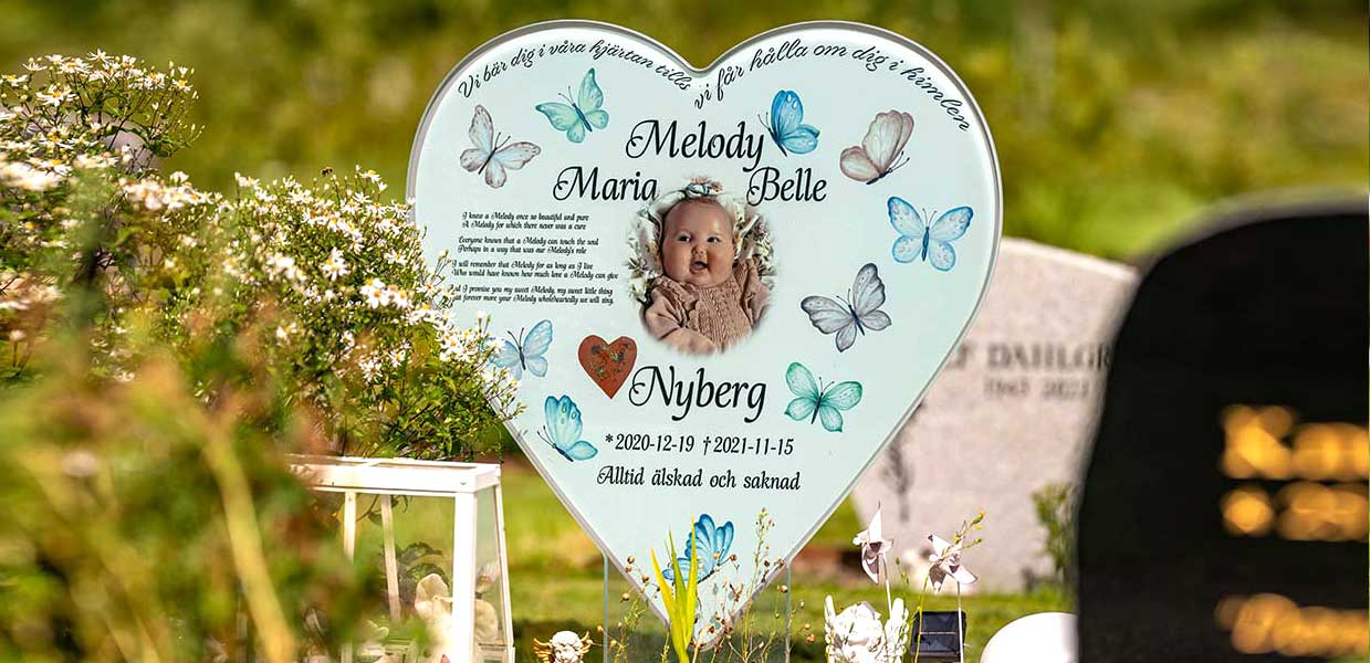 Hjärtformad gravsten